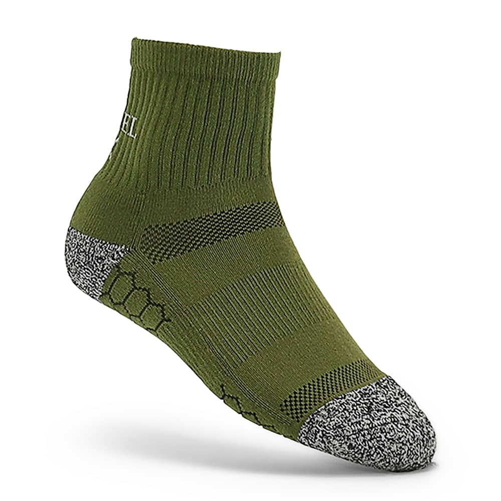 1/2休閒運動造型咖啡紗襪-橄欖綠(男)3雙