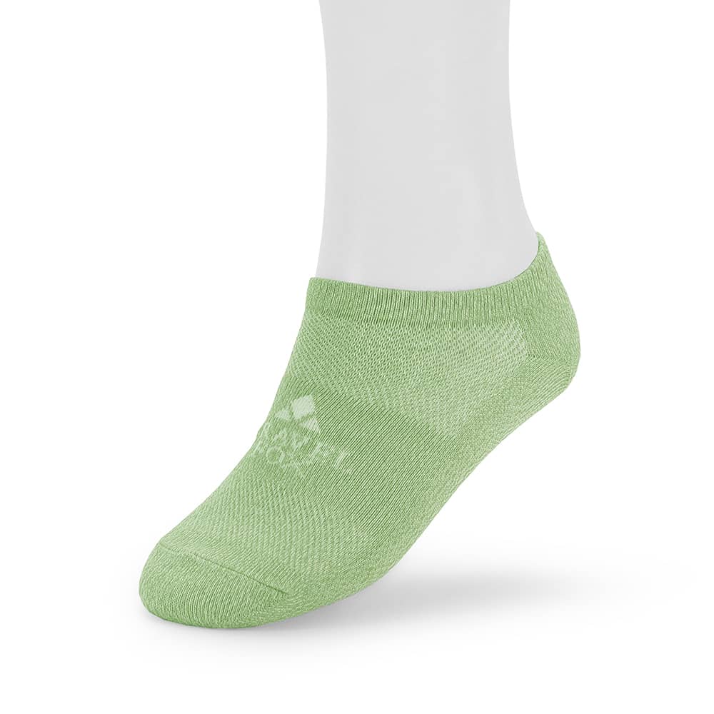 膠原蛋白紗機能休閒船型襪-酪梨綠(男女)3雙