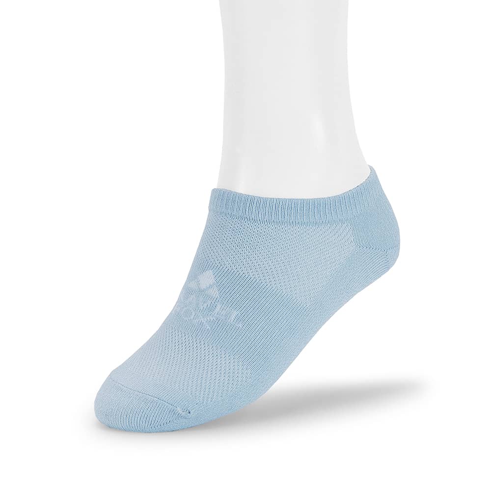 膠原蛋白紗機能休閒船型襪-薄荷藍(男女)3雙