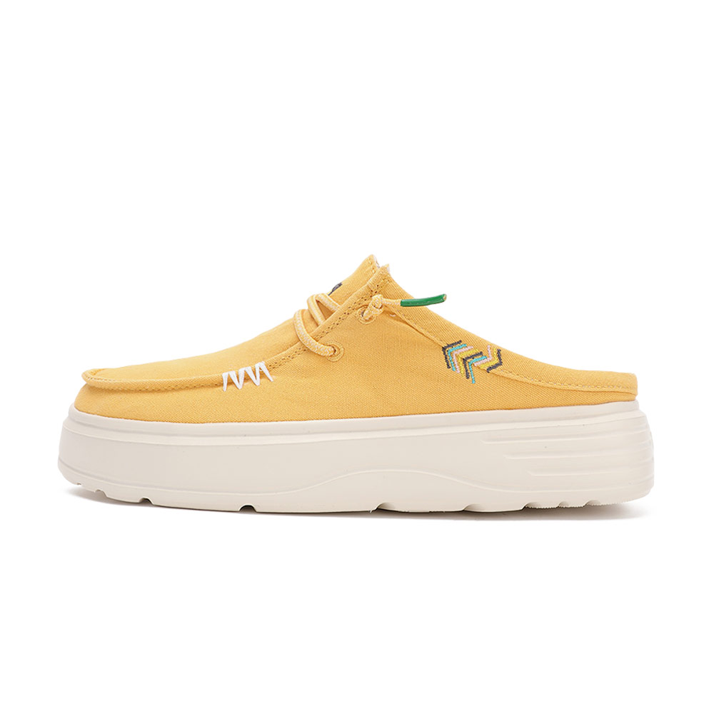 BLOCK CAPARICA 厚底時尚穆勒鞋-金穗黃