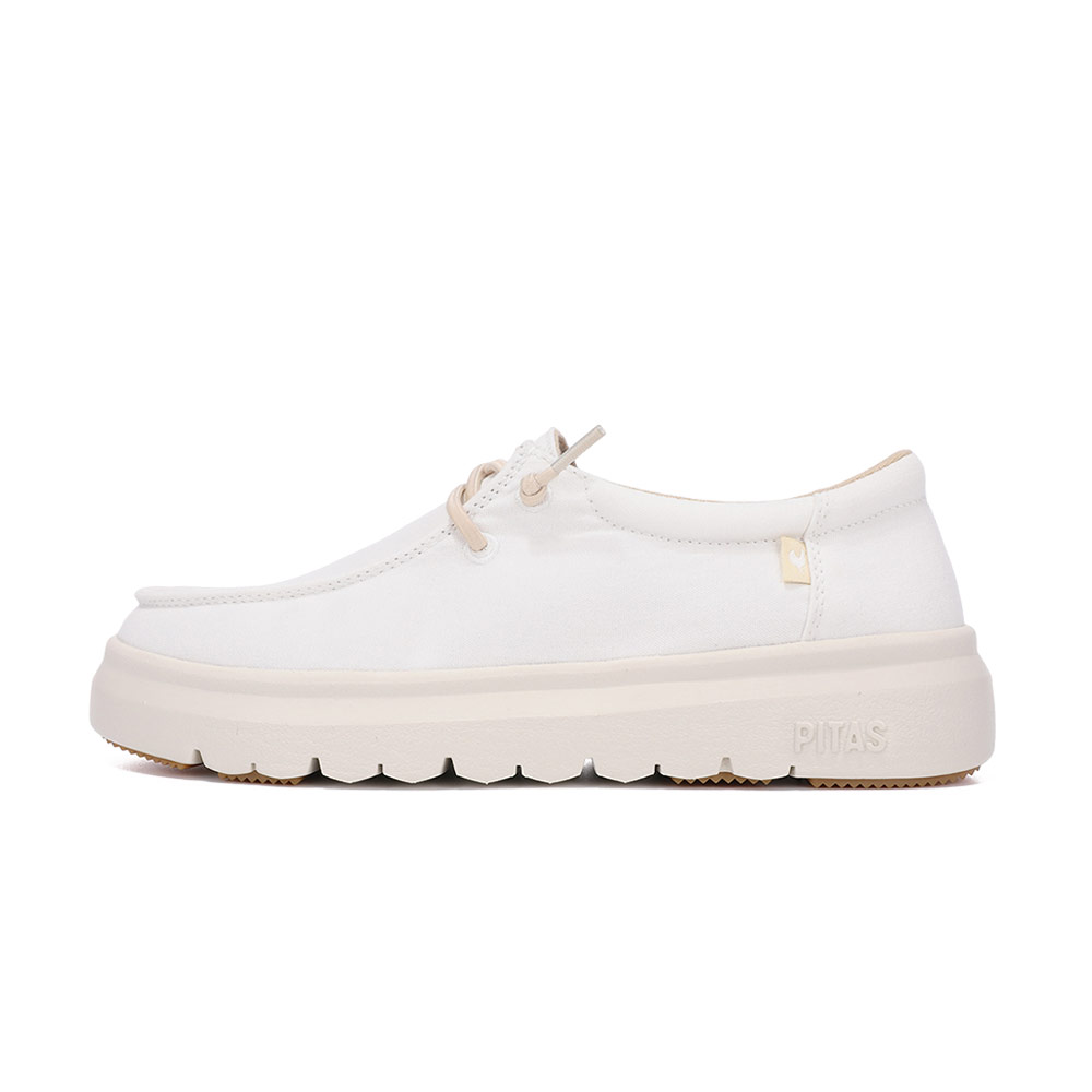 TRACK CANNES 厚底時尚懶人鞋/小白鞋-簡約白