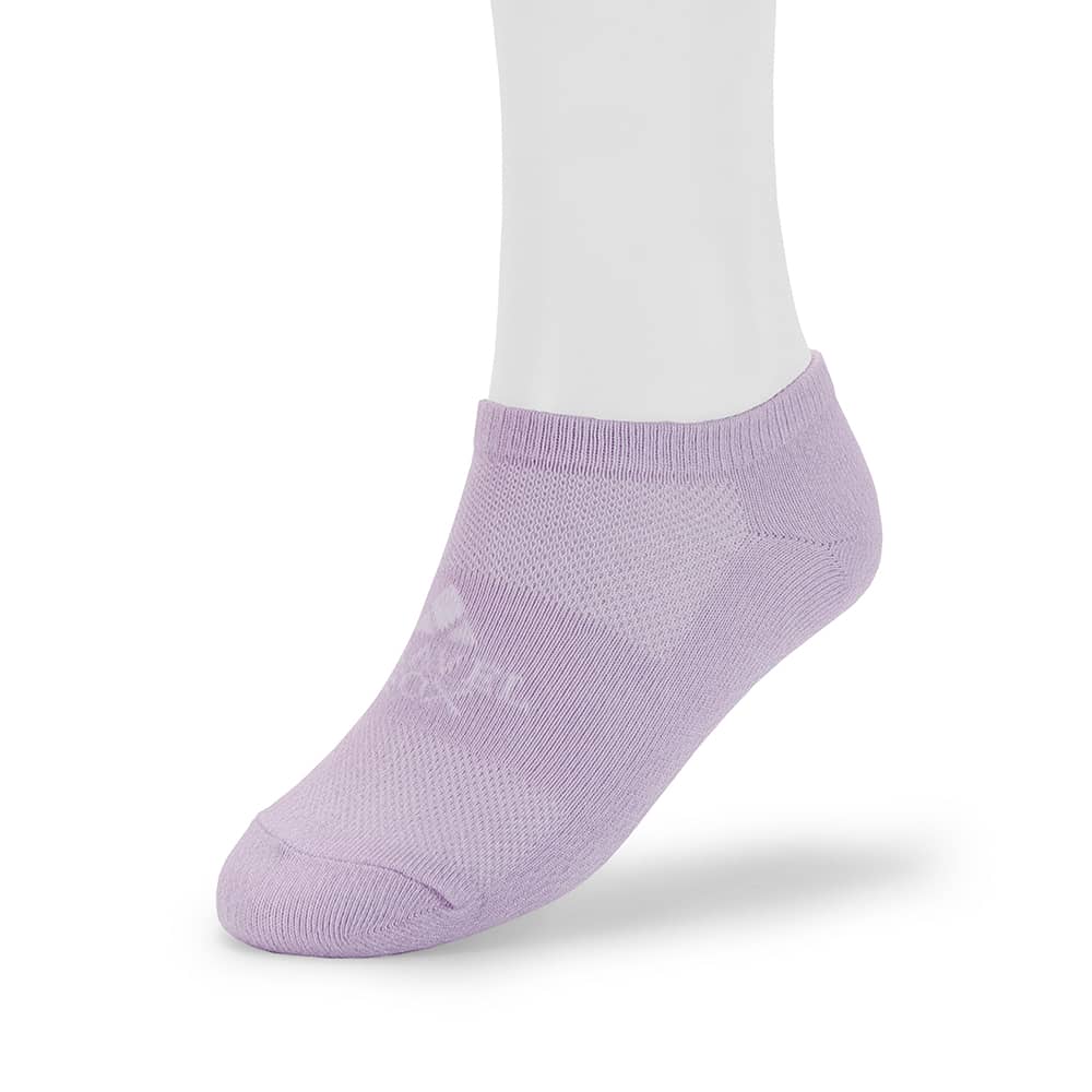 膠原蛋白紗機能休閒船型襪-木槿紫(男女)3雙