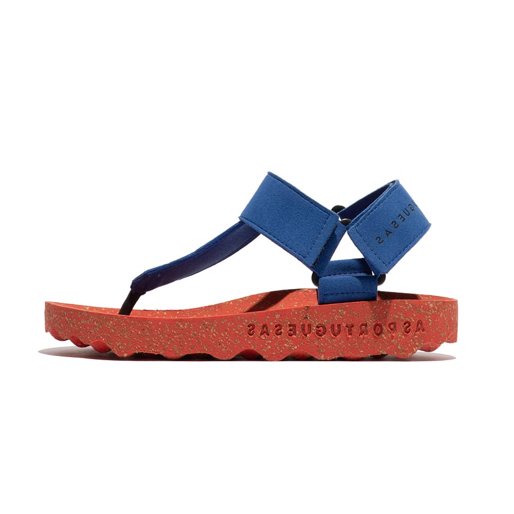 FIZZ 軟木涼鞋-藍/紅